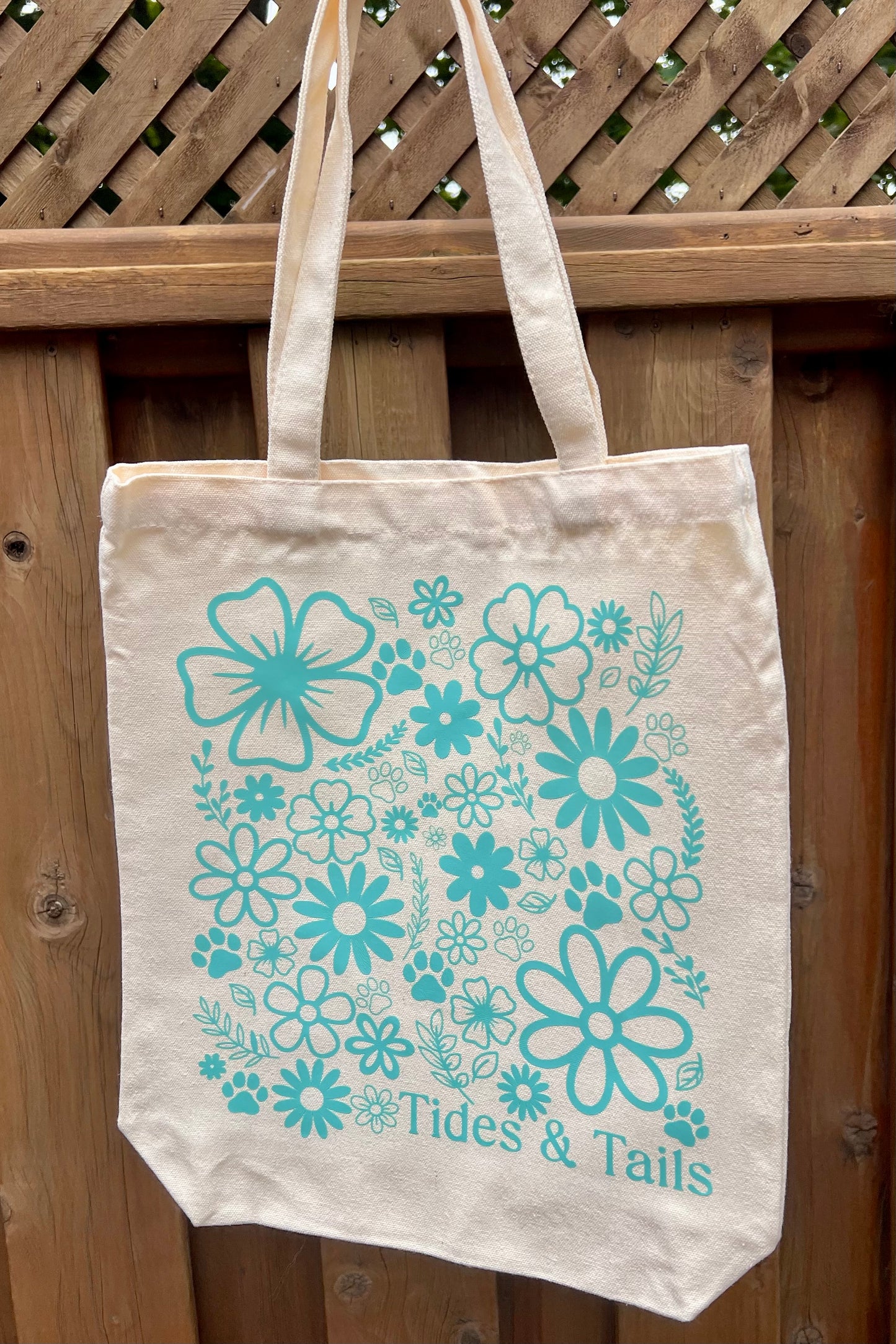Tides & Tails Floral Tote Bag
