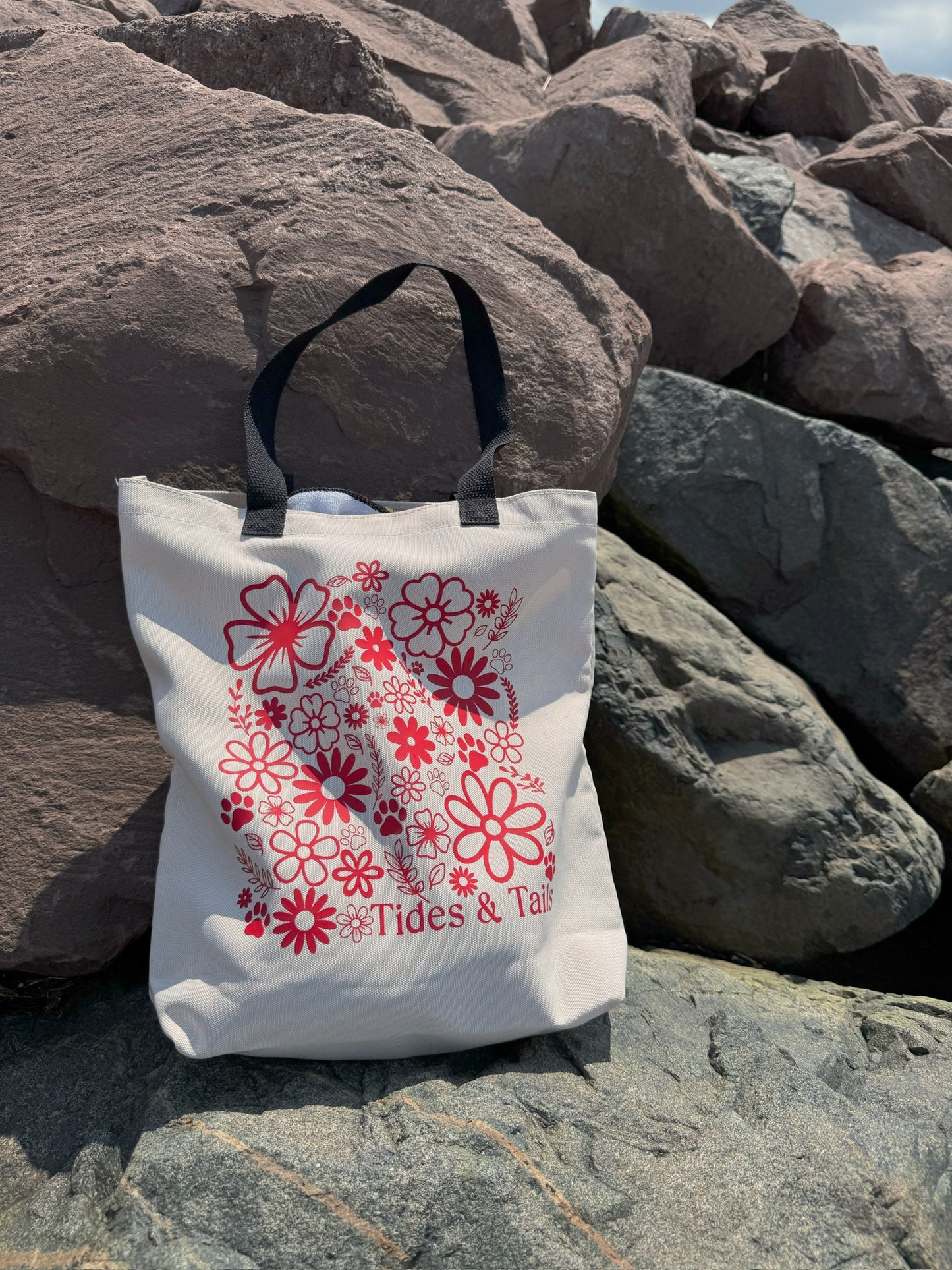 Tides & Tails Floral Tote Bag