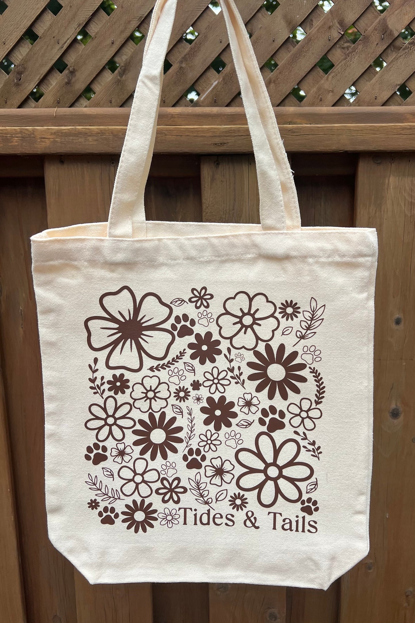 Tides & Tails Floral Tote Bag