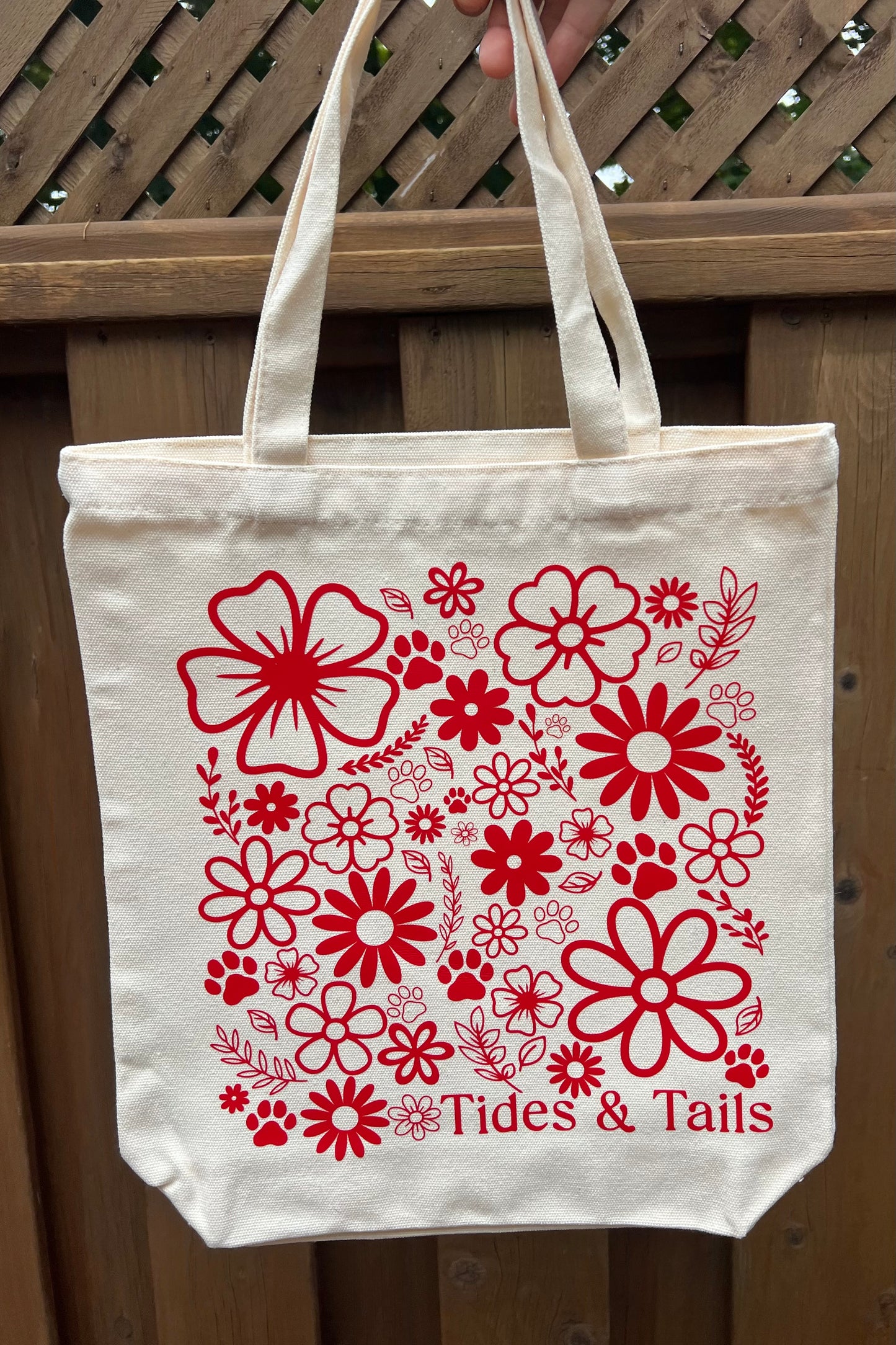 Tides & Tails Floral Tote Bag